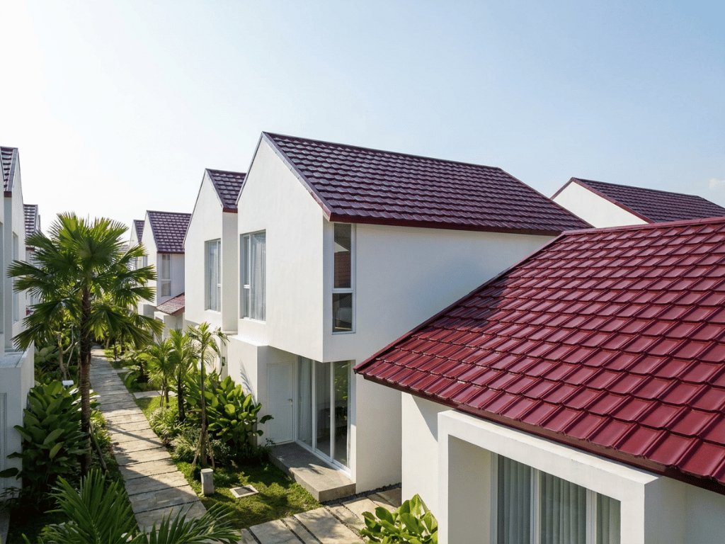 atap genteng upvc rumah minimalis