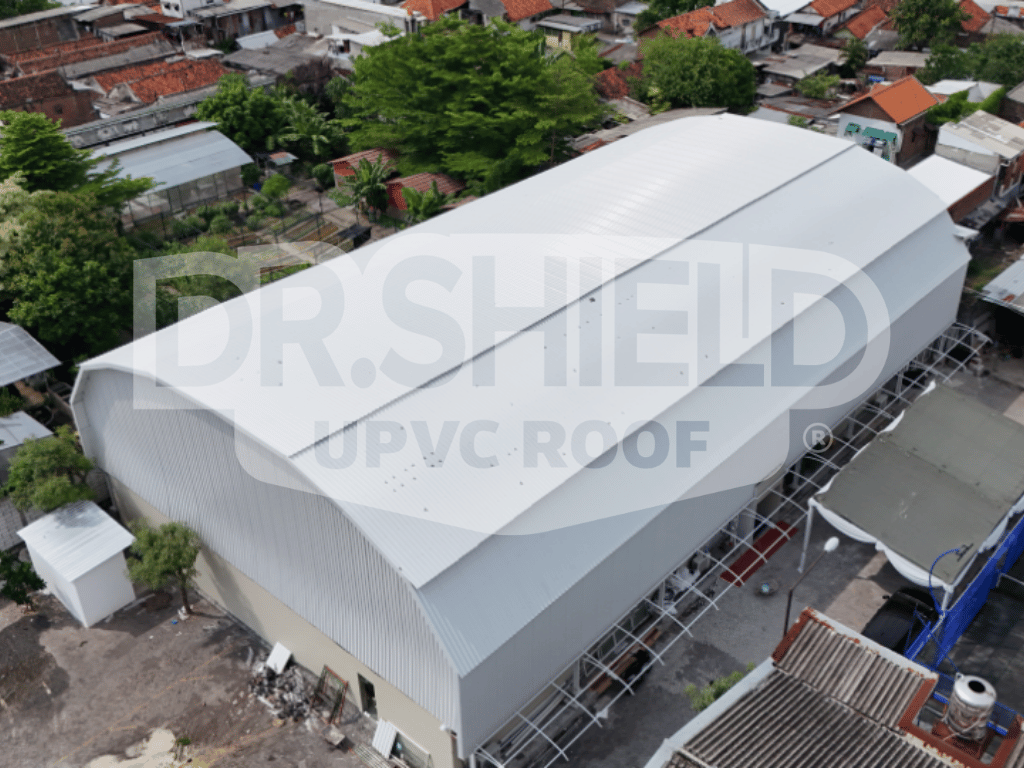 atap lapangan padel upvc imun sport club surabaya