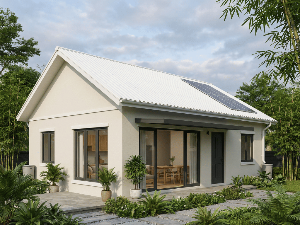 rumah ramah lingkungan dengan atap upvc