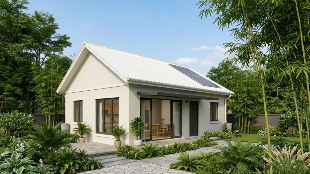 Rumah yang memamakai atap UPVC