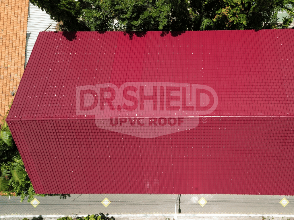 atap sekolah menggunakan genteng upvc