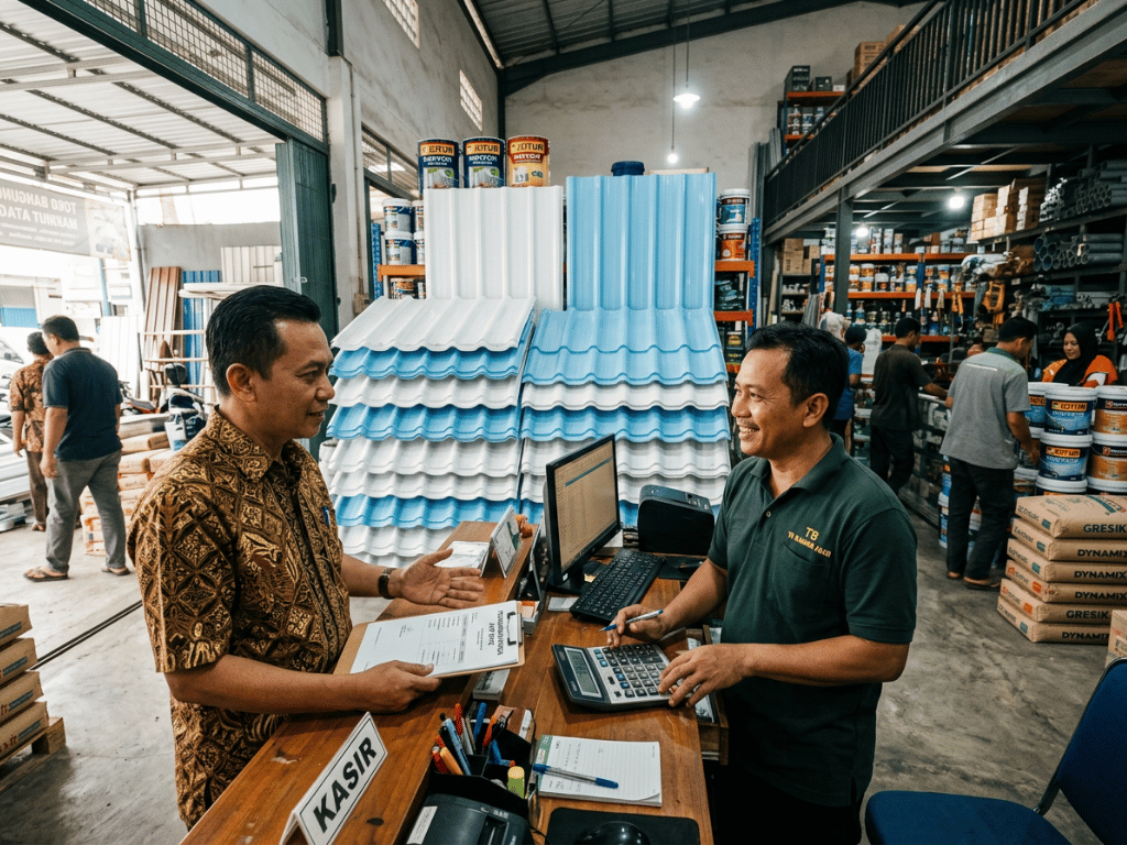 mempertimbangkan lebar efektif atap sebelum membeli