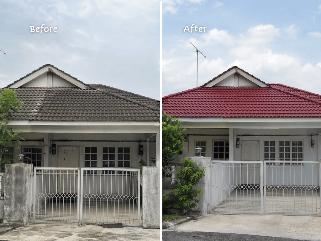 menaikkan nilai jual properti dengan mengganti atap