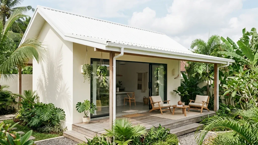 rumah sederhana dangan atap UPVC