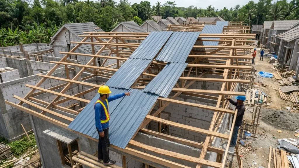 Pemasangan rangka yang tidak tepat