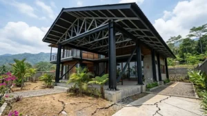 atap UPVC untuk rumah di kawasan megathrust