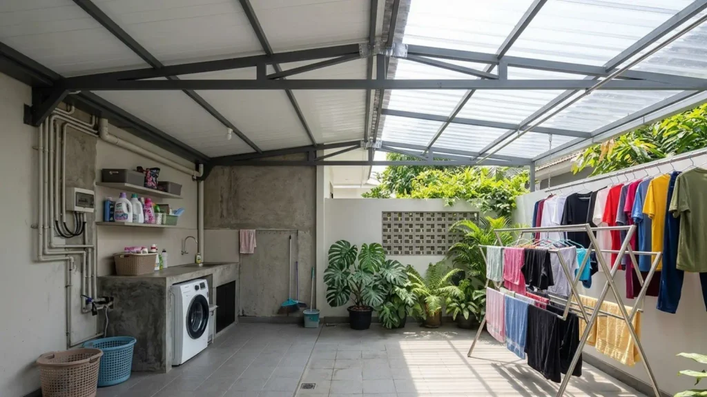 Area Jemur dan Ruang Servis