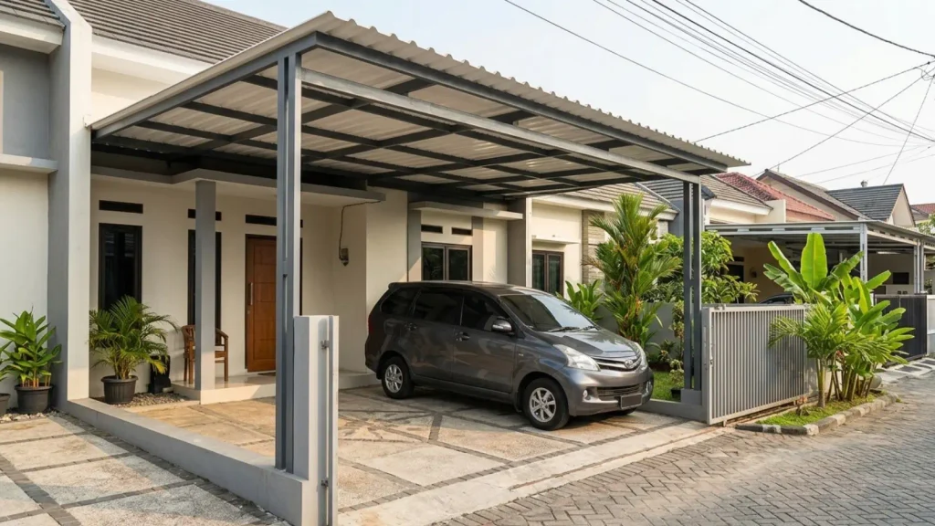 Carport dan Garasi Terbuka
