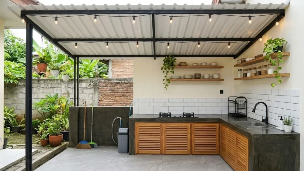 Dapur Luar dan Area Servis