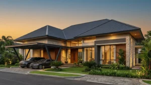 atap bangunan modern