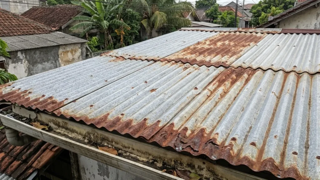 penyebab atap berkarat