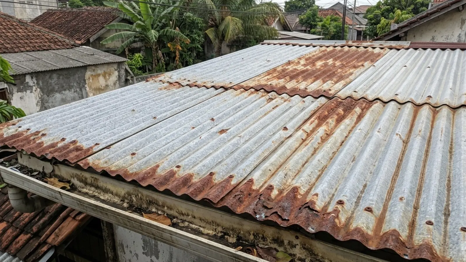penyebab atap berkarat